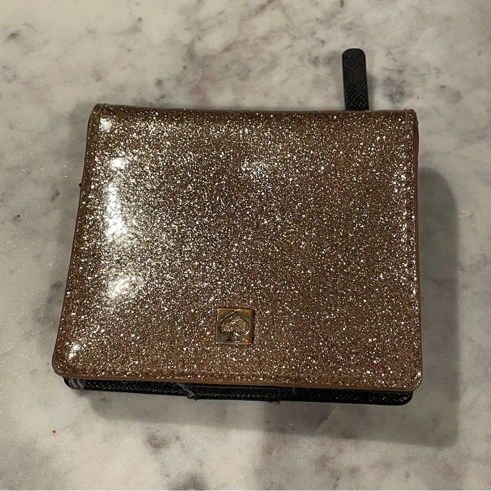 Kate Spade Pinkrose Glitter Bi-fold Wallet